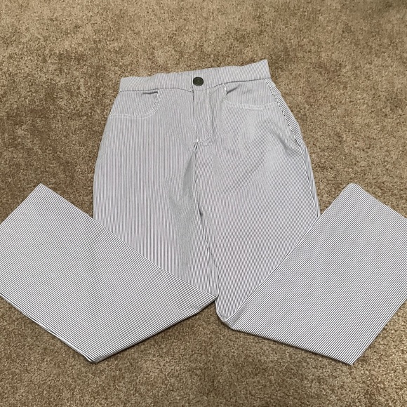 FREE PEOPLE Pin Striped Flare Pants - Picture 6 of 6